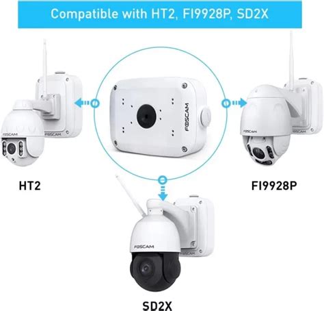 foscam waterproof junction box|Foscam FAB28S Stainless Steel Waterproof Junction Box for .